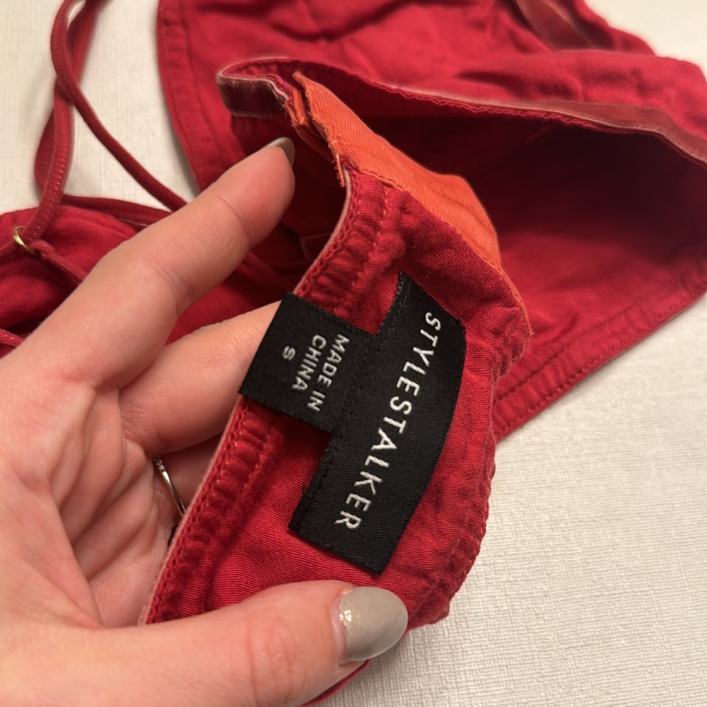 StyleStalker Red Bra Top - Picture 4 of 4